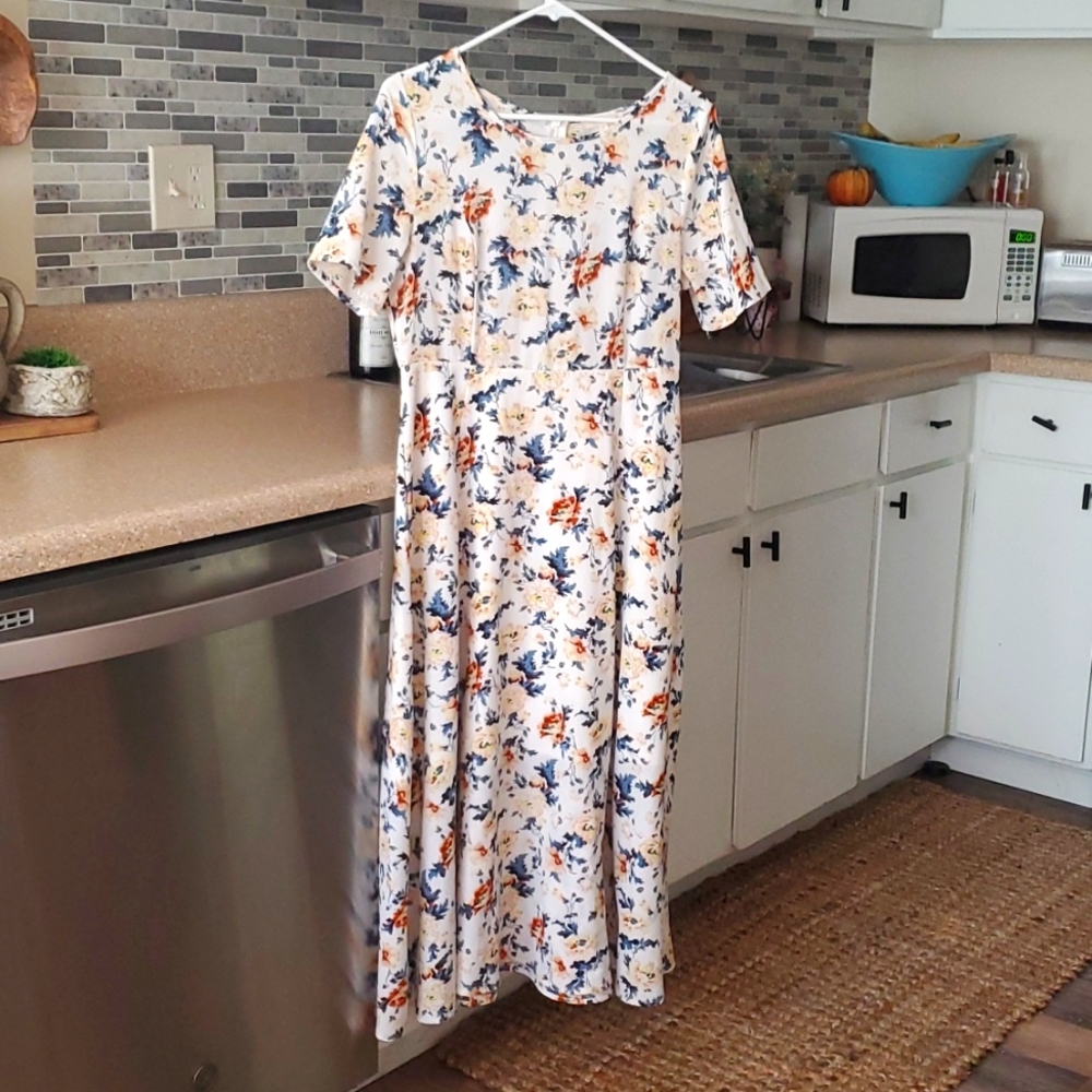 floral, long dress